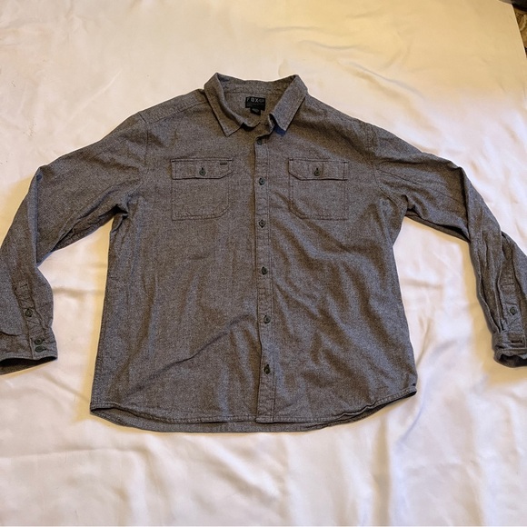 Fox Men's Charcoal Button-Down Shirt - Picture 1 of 9